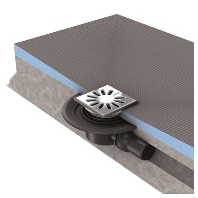 Receveur de douche à carreler 160 x 100 WEDI Fundo Primo rectangle écoulement excentré