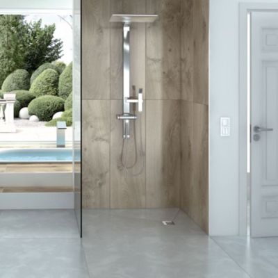 Receveur de douche à carreler 160 x 100 WEDI Fundo Primo rectangle écoulement excentré