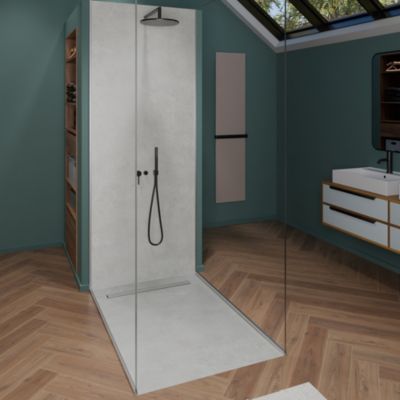 Receveur de douche à carreler monopente 120 x 90 cm