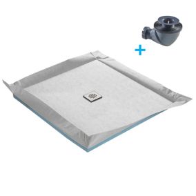 Receveur de douche à carreler standard 100 x 100 cm x 4 mm