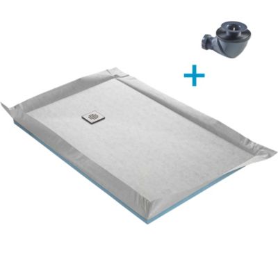 Receveur de douche à carreler standard 120 x 80 cm x 4 mm