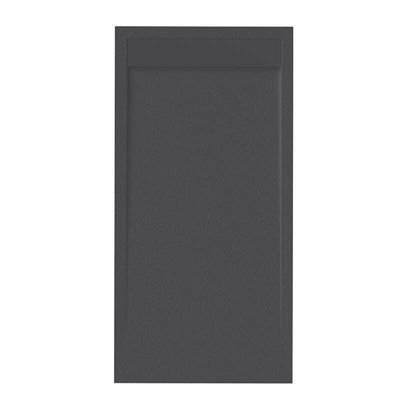 Receveur de douche CLEVER Anthracite - 120 x 90 cm - Résistant et Facile à installer - Salle de bain - Douche