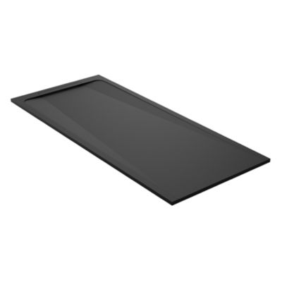 Receveur de douche en pierre naturelle extra plat à poser 70x140cm - noir - ORIGINE