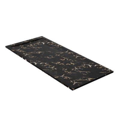 Receveur de douche en pierre naturelle extra plat à poser 70x160cm - noir marble - ORIGINE