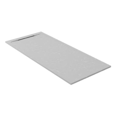 Receveur de douche en pierre naturelle extra plat à poser 80x110cm - gris marbre - ORIGINE