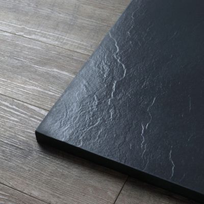 Receveur De Douche Rectangle 70x120 Cm Anthracite - Pierre Acrylique, Marque Idralite