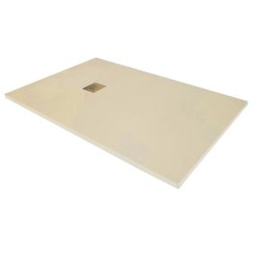 Receveur de douche en résine extra plat à poser 70x120cm - beige - RIO