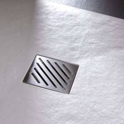 Receveur de douche extra plat 70x120 en Solid stone texture ardoisée blanc