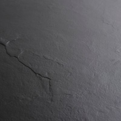Receveur de douche extra-plat 80 x 120 cm, recoupable, résine, noir, Cooke & Lewis Piro