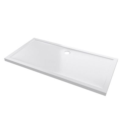 Receveur de douche extra-plat 80 x 160 cm, blanc, Galedo Pure 2