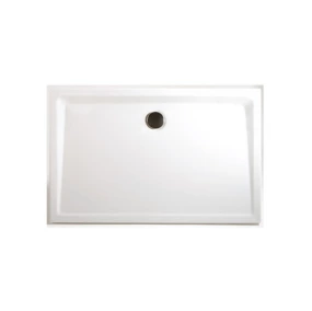 Receveur de douche extra-plat 80 x 170 cm à poser ou encastrer, acrylique, blanc, Schulte