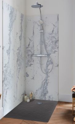 Receveur de douche extra-plat 90 x 160 cm anthracite Oscar Jacob Delafon