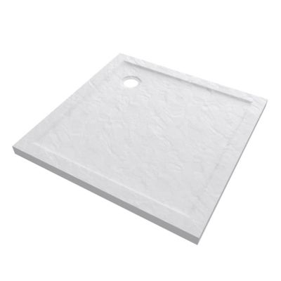 Receveur de douche extra-plat 90 x 90 cm, acrylique, blanc, Galedo Pedra
