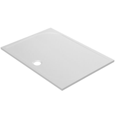 Receveur de douche extra-plat l.90 x L.120 cm blanc anti dérapant, GoodHome Limski