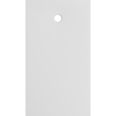 Receveur de douche extra-plat l.90 x L.160 cm blanc anti dérapant, GoodHome Leira