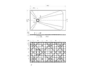 Receveur de douche extra plat à poser ou à encastrer recoupable en résine SMC - Blanc - 160 x 90 cm - MIRNOSA