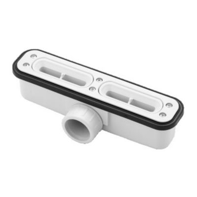 Receveur de Douche Extraplat 160x90cm Blanc - Résine Minérale - Antidérapant - Effet Ardoise - Ragnar LAVABERG