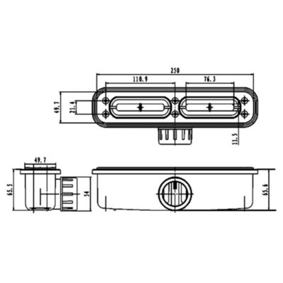Receveur de Douche Extraplat 160x90cm Blanc - Résine Minérale - Antidérapant - Effet Ardoise - Ragnar LAVABERG