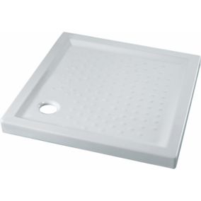 Receveur de douche extraplat 90x90 cm en grès céramique NF antidérapant