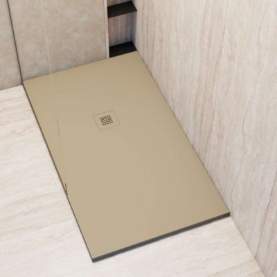 Receveur de douche extraplat beige 100x140 cm Arena - POALGI