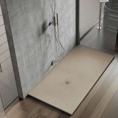 Receveur de douche extraplat beige 75x100 cm Hos's - POALGI