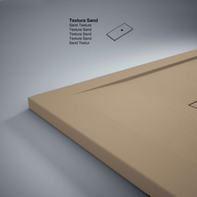 Receveur de douche extraplat beige 80x100 cm Clay - POALGI