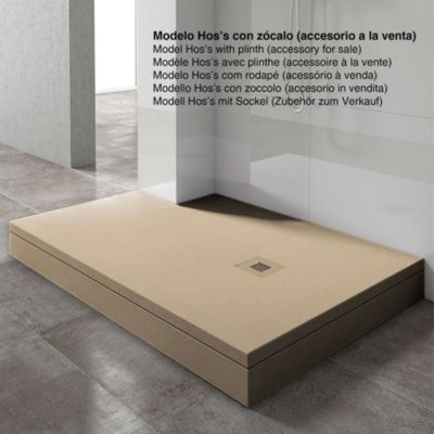 Receveur de douche extraplat beige 80x130 cm Arena - POALGI