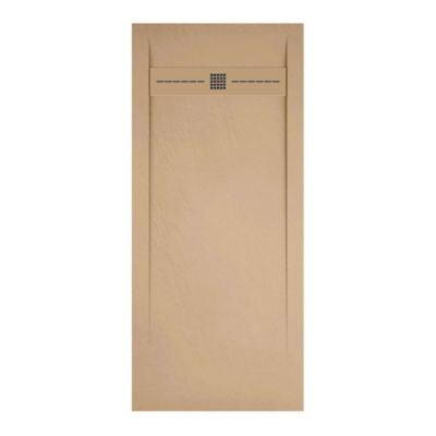 Receveur de douche extraplat beige 80x140 cm Gneis - POALGI