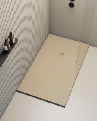 Receveur de douche extraplat beige 90x160 cm Hos's - POALGI