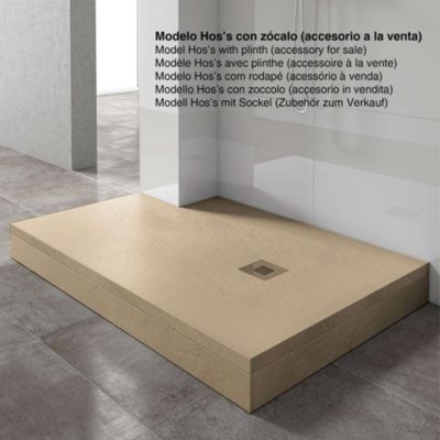 Receveur de douche extraplat beige 90x160 cm Hos's - POALGI