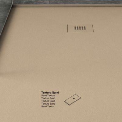 Receveur de douche extraplat beige 90x180 cm Arena - POALGI
