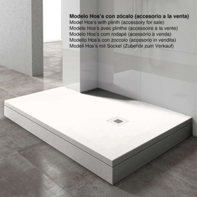 Receveur de douche RELIEF Plus Ardoise Blanc Pur - 90x140cm|RP14090PBP
