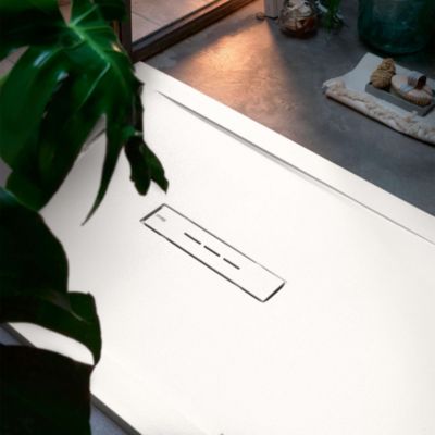 Receveur de douche extraplat blanc 90x100 cm Clay - POALGI