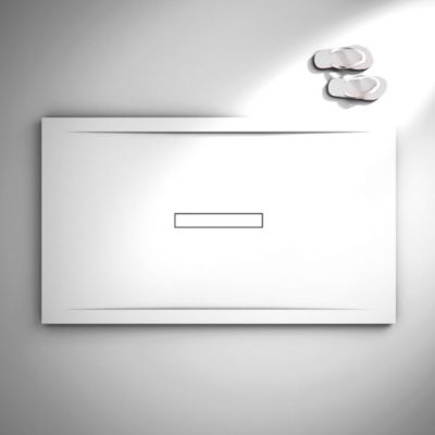 Receveur de douche extraplat blanc 90x100 cm Clay - POALGI