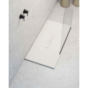 Receveur de douche extraplat blanc ivoire 70x140 cm Clay - POALGI