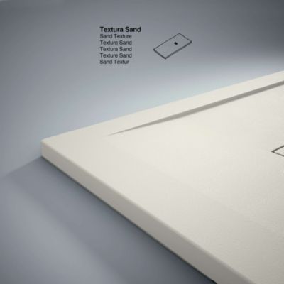 Receveur de douche extraplat blanc ivoire 80x120 cm Clay - POALGI