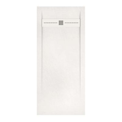 Receveur de douche extraplat blanc ivoire 80x160 cm Gneis - POALGI