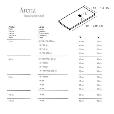 Receveur de douche extraplat blanc ivoire 90x160 cm Arena - POALGI