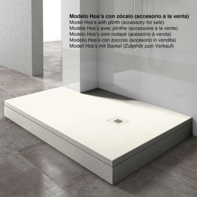 Receveur de douche extraplat blanc ivoire 90x160 cm Arena - POALGI