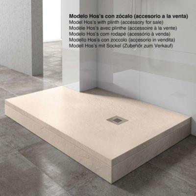 Receveur de douche extraplat blanc perle 70x140 cm Hos's - POALGI