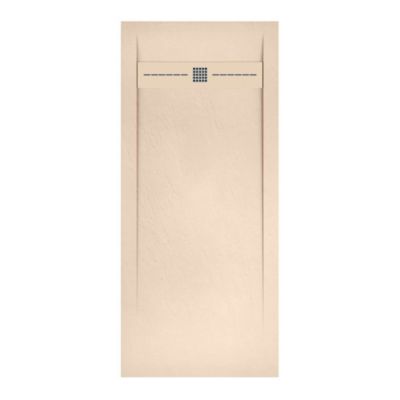 Receveur de douche extraplat blanc perle 80x100 cm Gneis - POALGI