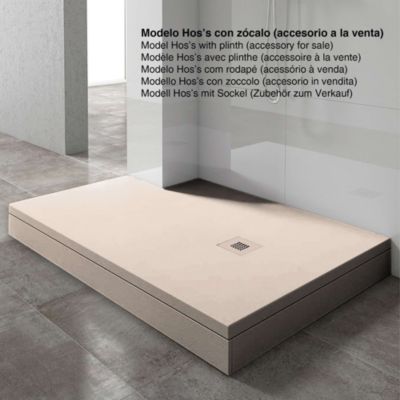 Receveur de douche extraplat blanc perle 80x150 cm Arena - POALGI
