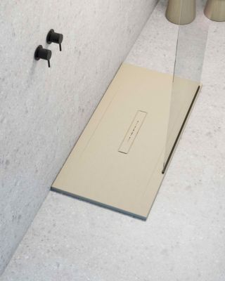 Receveur de douche extraplat blanc perle 90x120 cm Clay - POALGI
