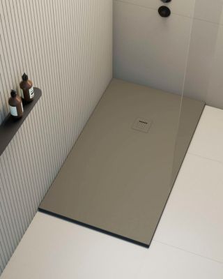 Receveur de douche extraplat gris 100x160 cm Hos's - POALGI
