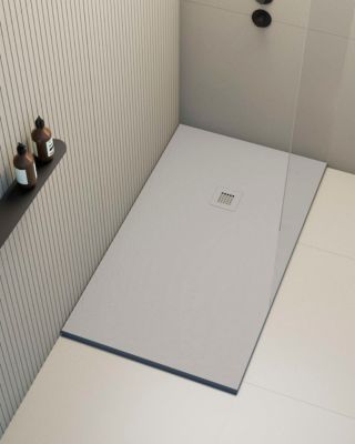 Receveur de douche extraplat gris clair 70x110 cm Hos's - POALGI