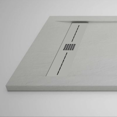 Receveur de douche extraplat gris clair 70x180 cm Gneis - POALGI