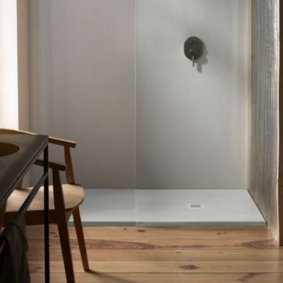 Receveur de douche extraplat gris clair 80x110 cm Arena - POALGI