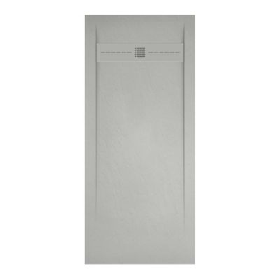 Receveur de douche extraplat gris clair 80x160 cm Gneis - POALGI