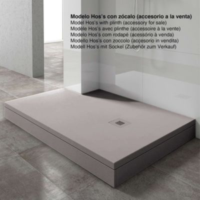 Receveur de douche extraplat gris foncé 70x110 cm Arena - POALGI