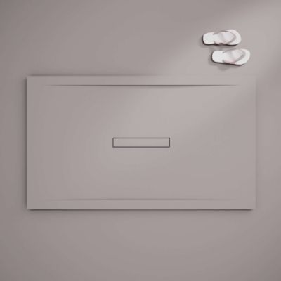 Receveur de douche extraplat gris foncé 70x160 cm Clay - POALGI